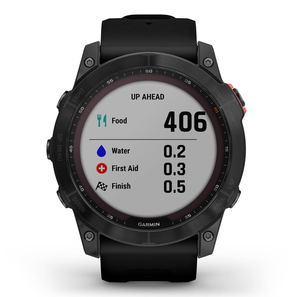 A Photo Of Garmin Fenix 7X Solar Edition - Slate grey with black band | 010-02541-01