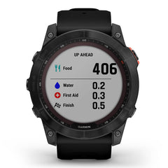 A Photo Of Garmin Fenix 7X Solar Edition - Slate grey with black band | 010-02541-01