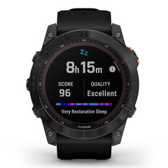A Photo Of Garmin Fenix 7X Solar Edition - Slate grey with black band | 010-02541-01