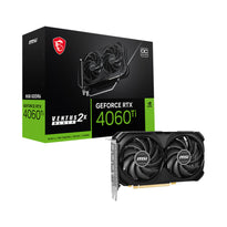 MSI GeForce RTX™ 4060 Ti Ventus 2X Black 8G OC – Efficient Gaming and Creative Graphics Card with Advanced Cooling