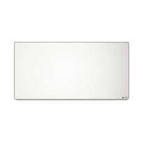 Glorious 3XL Extended White Gaming Mouse Pad – 48"x24" Large Cloth Surface with Stitched Edges & Non-Slip Rubber Base