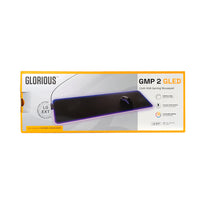 Glorious GMP 2 GLED RGB 3XL Gaming Mousepad – Black | with Custom RGB Lighting