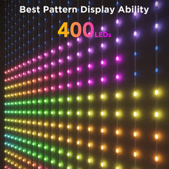 A Photo Of Govee Curtain Light Netflix Edition (1.5m x 1.5m) – Smart RGBIC LED Curtain Lights with Wi-Fi & Bluetooth