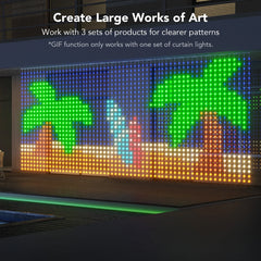 A Photo Of Govee Curtain Light Netflix Edition (1.5m x 1.5m) – Smart RGBIC LED Curtain Lights with Wi-Fi & Bluetooth