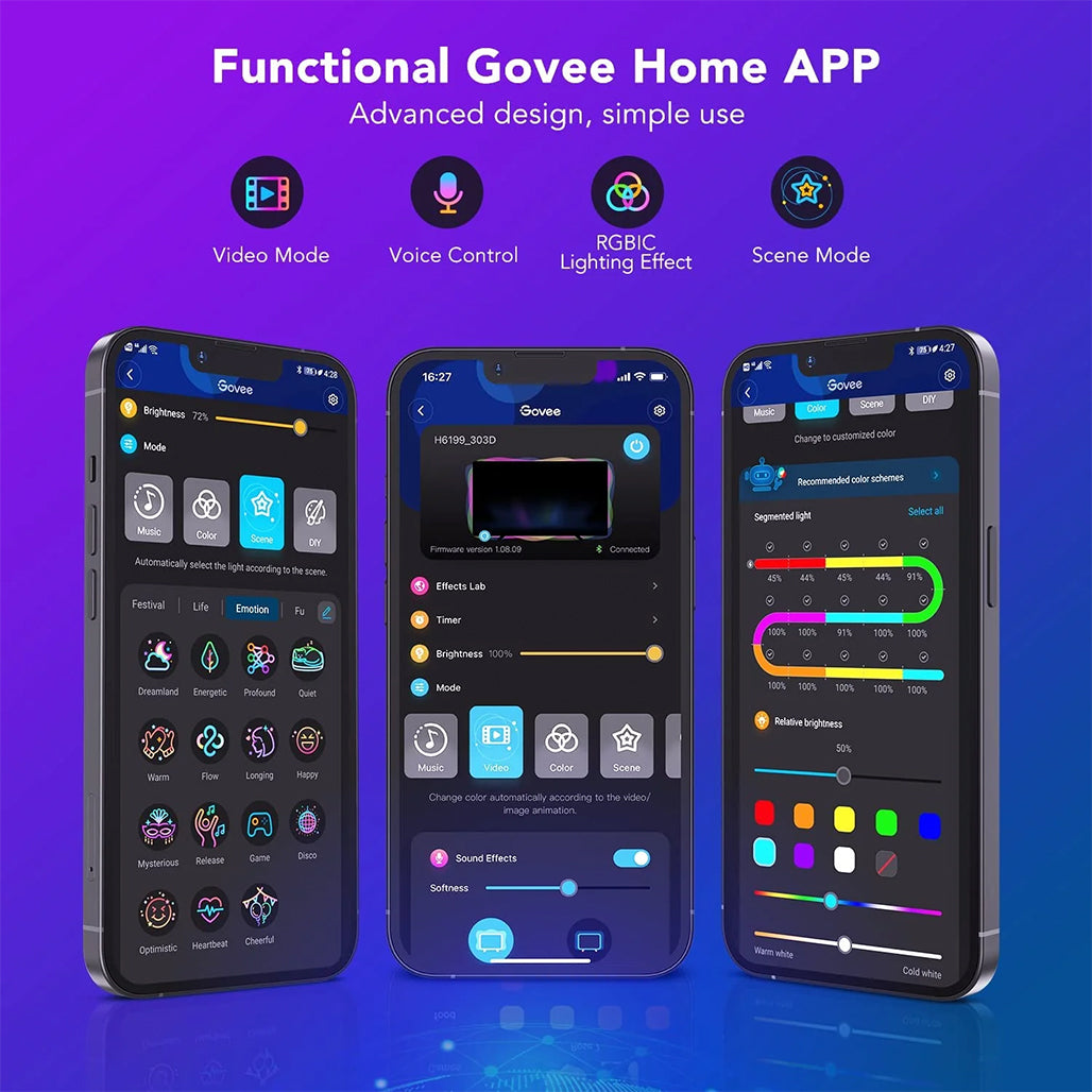 A Photo Of Govee DreamView T1 TV Backlight For 55-65 inch TVs | H6199