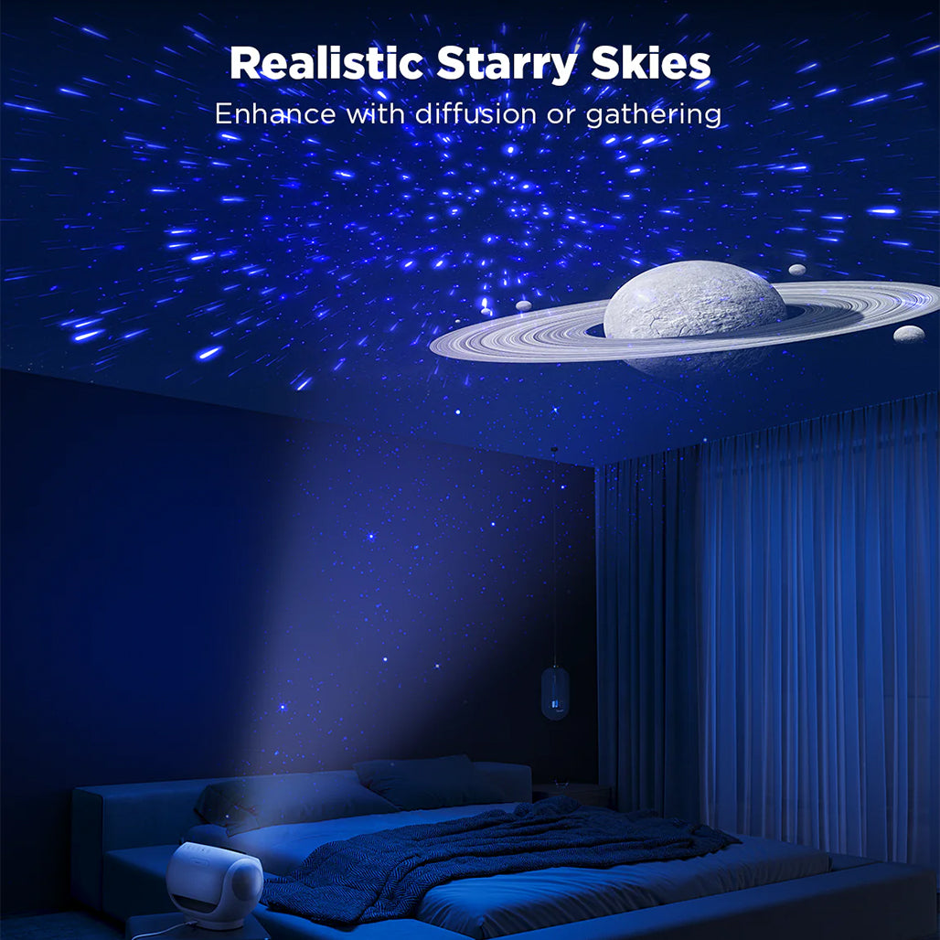 A Photo Of Govee Galaxy Light Projector Pro – Smart Star Projector with Bluetooth Speaker, 8 Galaxy Discs, 38 Scenes & 37 White Noises