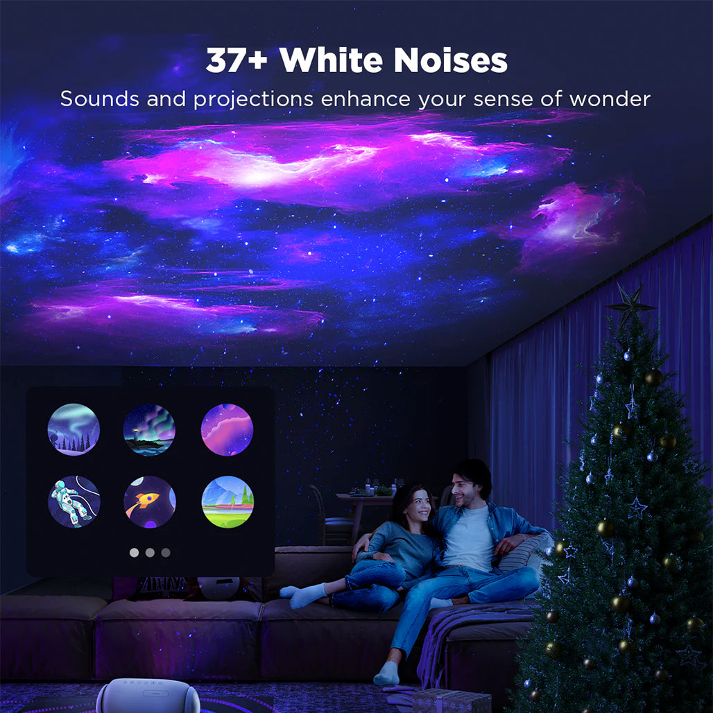 A Photo Of Govee Galaxy Light Projector Pro – Smart Star Projector with Bluetooth Speaker, 8 Galaxy Discs, 38 Scenes & 37 White Noises