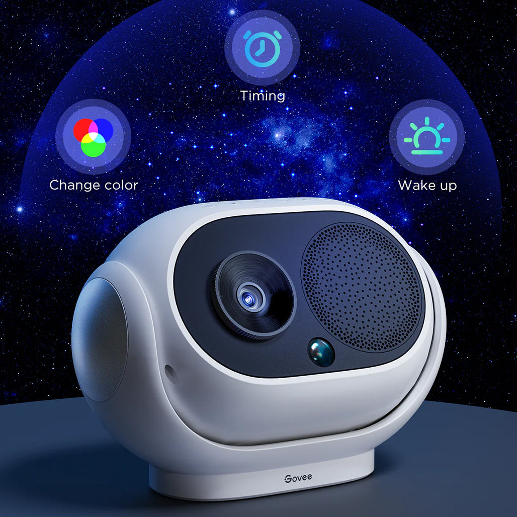 A Photo Of Govee Galaxy Light Projector Pro – Smart Star Projector with Bluetooth Speaker, 8 Galaxy Discs, 38 Scenes & 37 White Noises