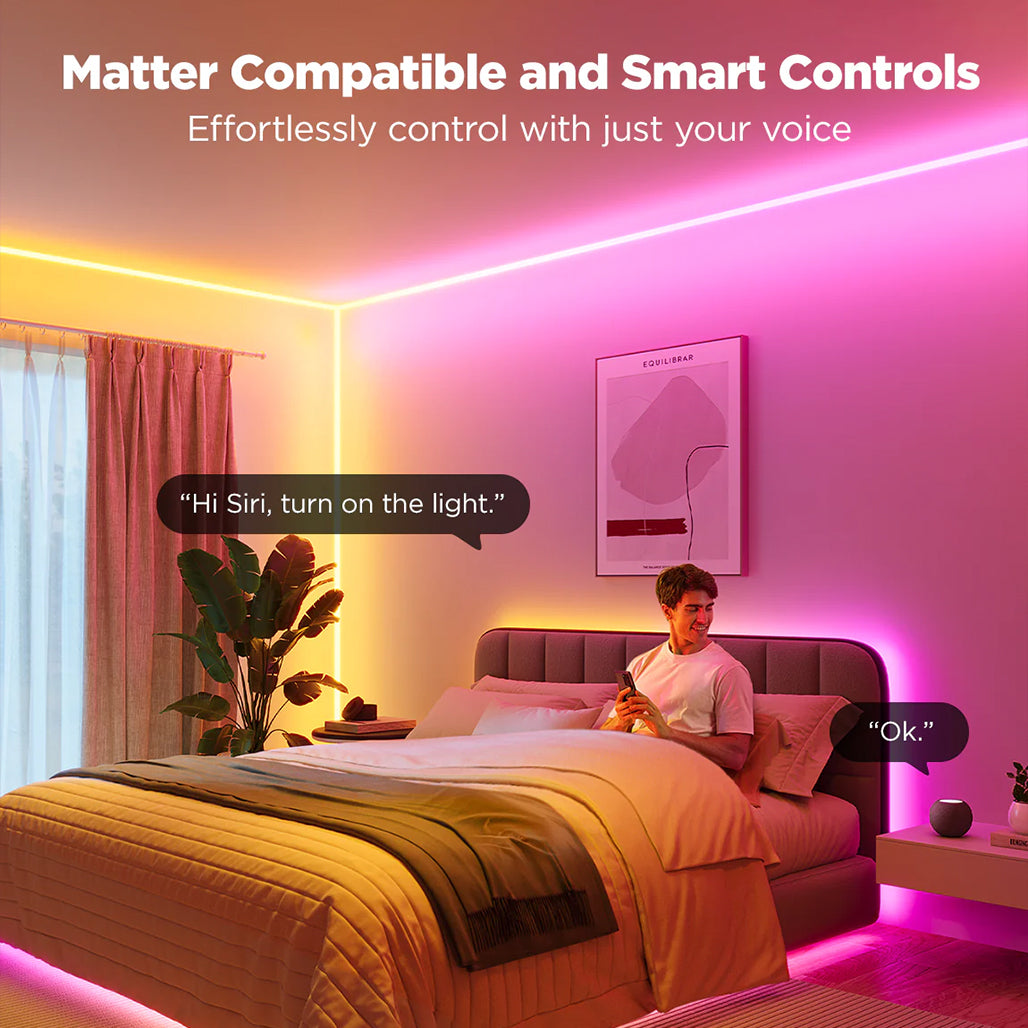 A Photo Of Govee Neon Rope Lights for Wall Lining – 5m | Smart LED Ambient Lighting