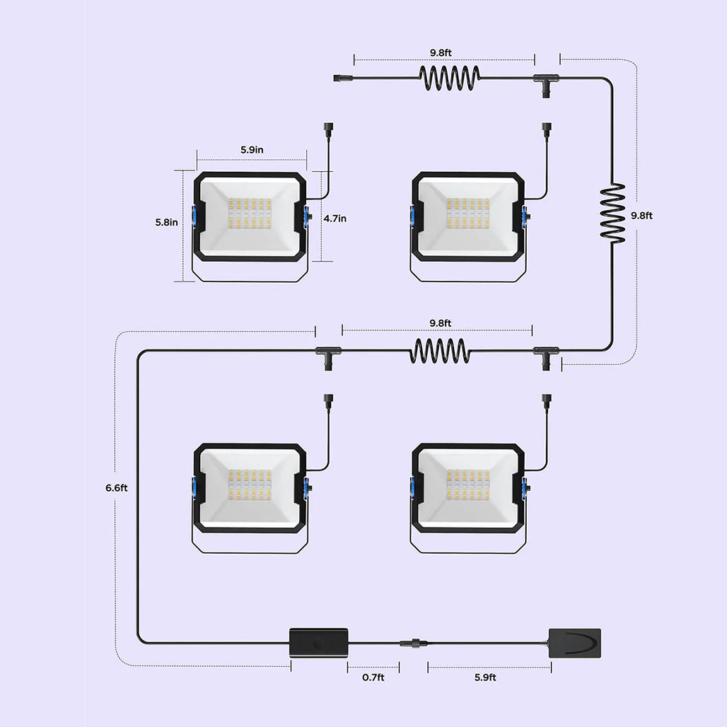 A Photo Of Govee Outdoor Flood Lights 2 - H7057