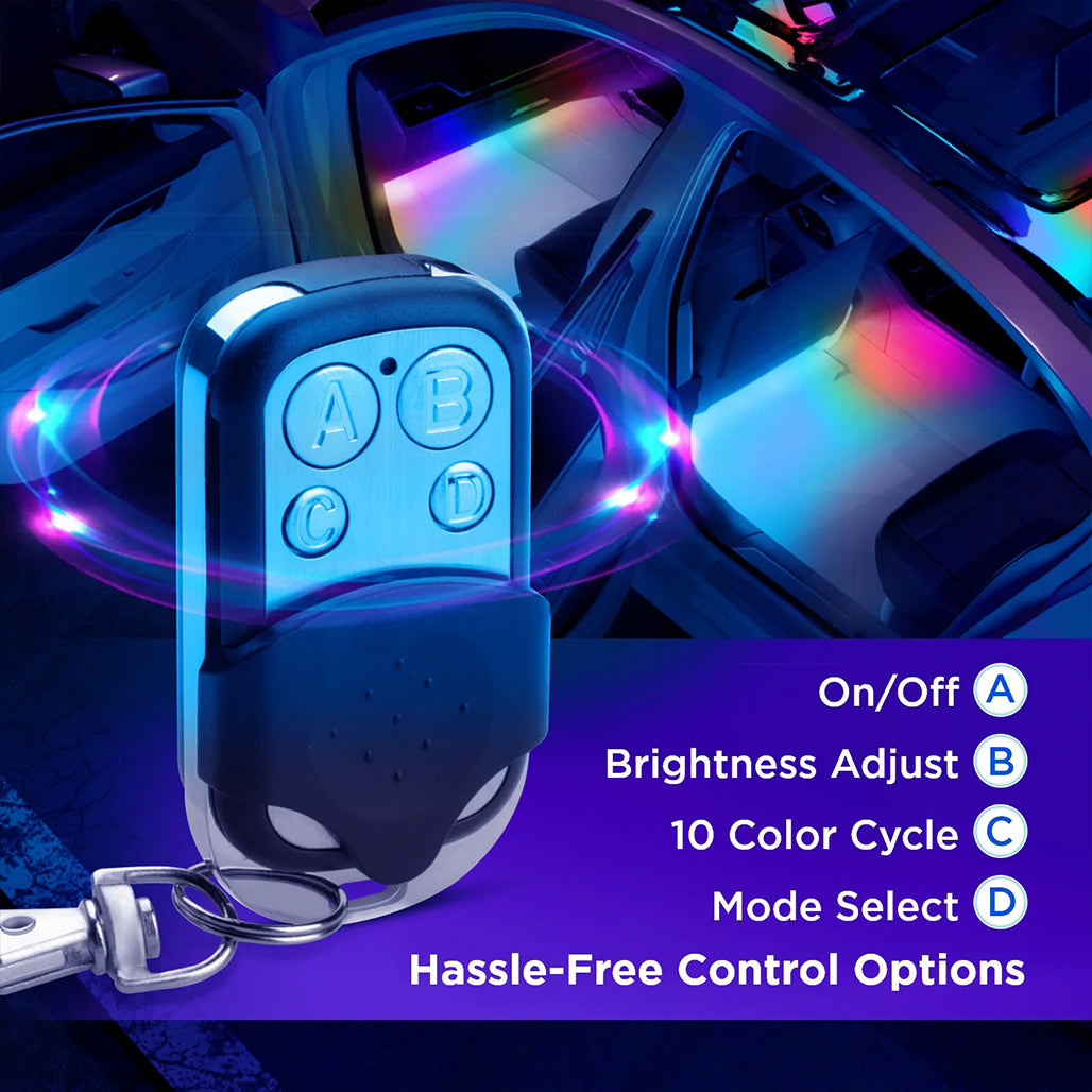 A Photo Of Govee RGBIC LED Interior Car Lights – Smart App-Controlled Ambient Lighting with Music Sync
