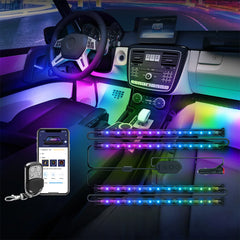 A Photo Of Govee RGBIC LED Interior Car Lights – Smart App-Controlled Ambient Lighting with Music Sync