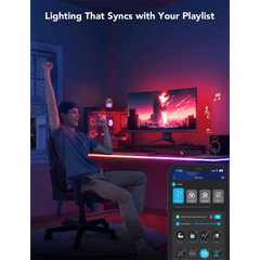 A Photo Of Govee RGBIC LED Neon Rope Lights for Desks - 3 meters | H61C32D1