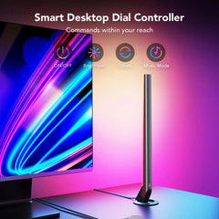 A Photo Of Govee RGBIC Wi-Fi Gaming Light Bars with Smart Dial Controller