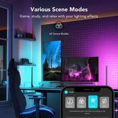 A Photo Of Govee RGBIC Wi-Fi Gaming Light Bars with Smart Dial Controller