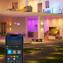 Govee RGBWW Smart Light Bulbs - 2 Pack | Adjustable Brightness, Voice & App Control, Music Sync, and Scheduling Functions