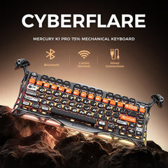 A Photo Of GravaStar Mercury K1 PRO Mechanical Gaming Keyboard