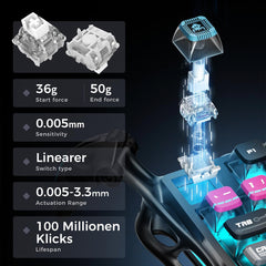 A Photo Of GravaStar Mercury V75 Pro - 75% HE Magnetic Switch Gaming Keyboard