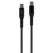 Green Lion GNBCTCTBK Braided Type-C to Type-C Cable 1.2m 2A - Black
