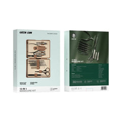 A Photo Of Green Lion 13 in 1 Manicure Kit - Brown