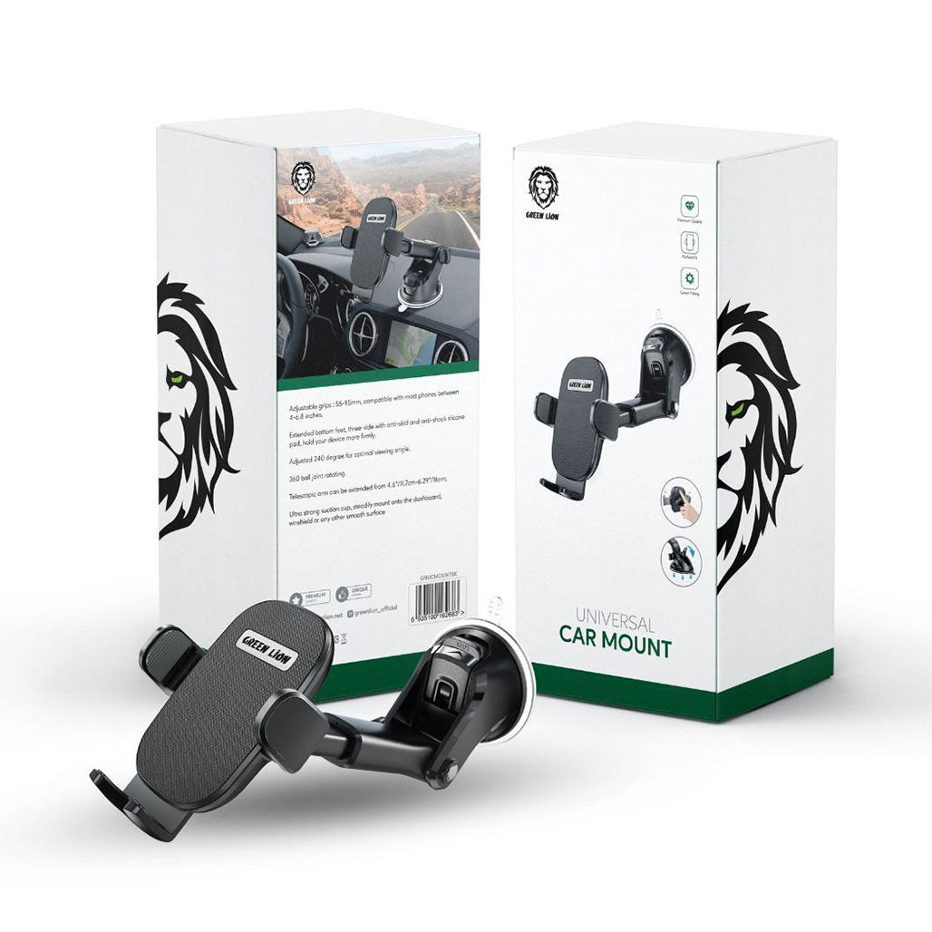 A Photo Of Green Lion 360° Universal Car Mount with Adjustable Grip and Telescopic Arm