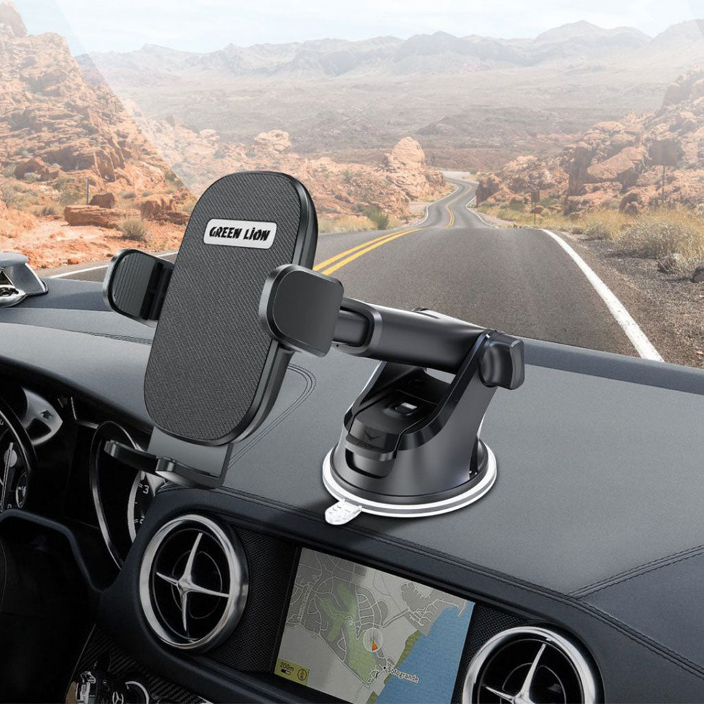 A Photo Of Green Lion 360° Universal Car Mount with Adjustable Grip and Telescopic Arm