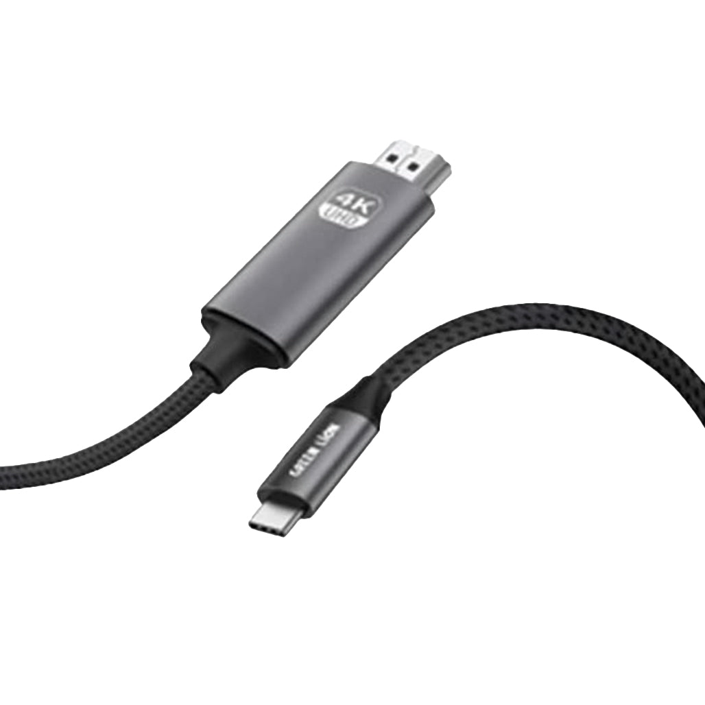 A Photo Of Green Lion 4K USB-C to HDMI Cable – High-Resolution 4K Display with Durable Braided Design