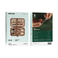 Green Lion 7 in 1 Manicure Kit - Brown