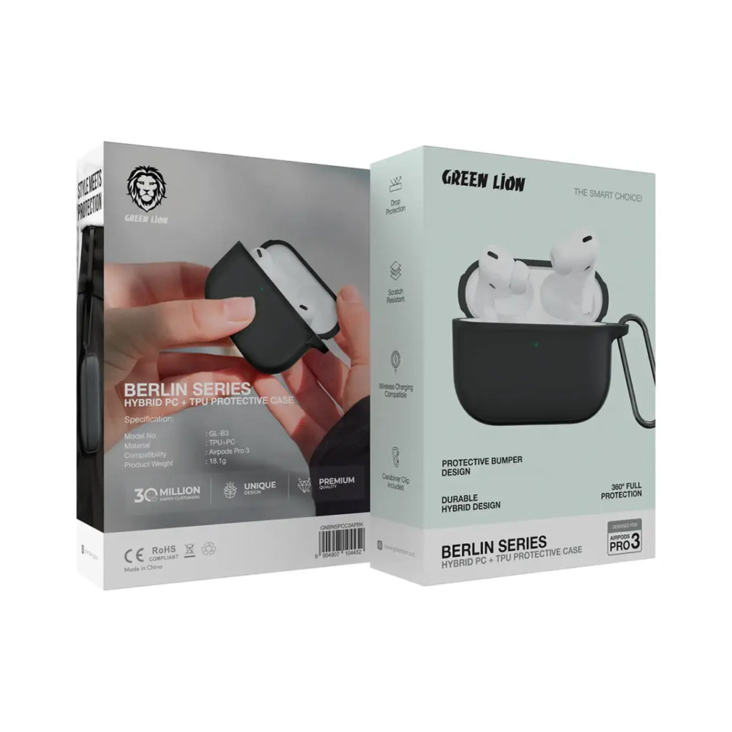 A Photo Of Green Lion Berlin Series Case for AirPods Pro 3