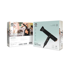 A Photo Of Green Lion Bristol Hair Dryer with Cool Shot & Concentrator – Black, 1400W, Travel-Friendly