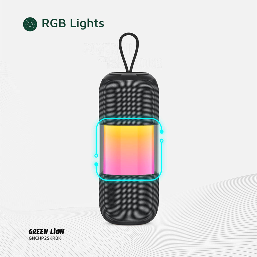 A Photo Of Green Lion Change Pro - RGB Portable Speaker