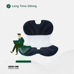 A Photo Of Green Lion Ergo Seat Cushion – Ergonomic Lumbar Support & Pressure Relief