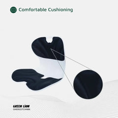 A Photo Of Green Lion Ergo Seat Cushion – Ergonomic Lumbar Support & Pressure Relief