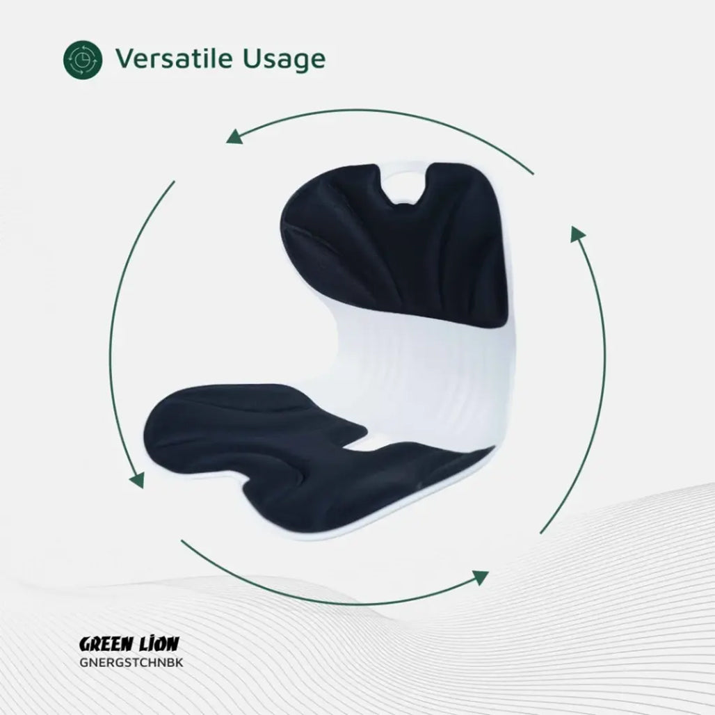 A Photo Of Green Lion Ergo Seat Cushion – Ergonomic Lumbar Support & Pressure Relief