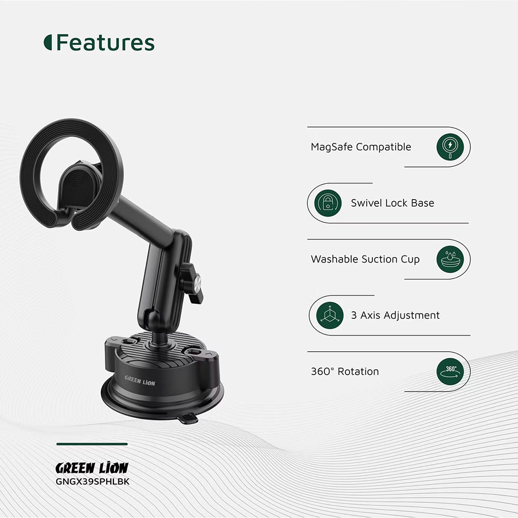 A Photo Of Green Lion GX-39 Magnetic Car Phone Holder