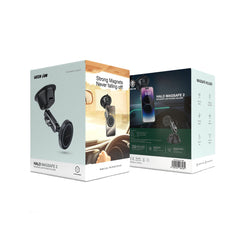 A Photo Of Green Lion Halo MagSafe 2 Car Holder – 17 Strong Magnets, 360° Rotation, Secure Mount for Dashboard & Windshield