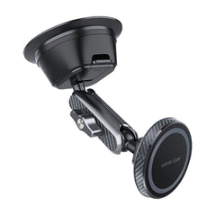 A Photo Of Green Lion Halo MagSafe 2 Car Holder – 17 Strong Magnets, 360° Rotation, Secure Mount for Dashboard & Windshield