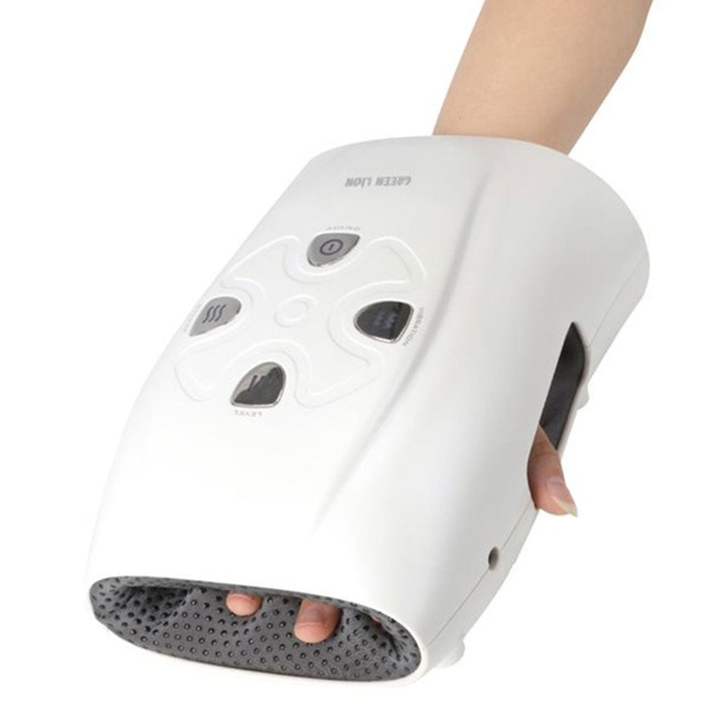 A Photo Of Green Lion GNHANDMASSRWH Hand Massager - White