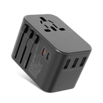 Green Lion GNAD2PDBK Multifunction Travel Adapter ( 3 USB Port / 2 USB-C ) PD 20W - Black