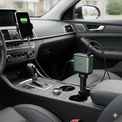 A Photo Of Green Lion Retractable 90W Car Charger
