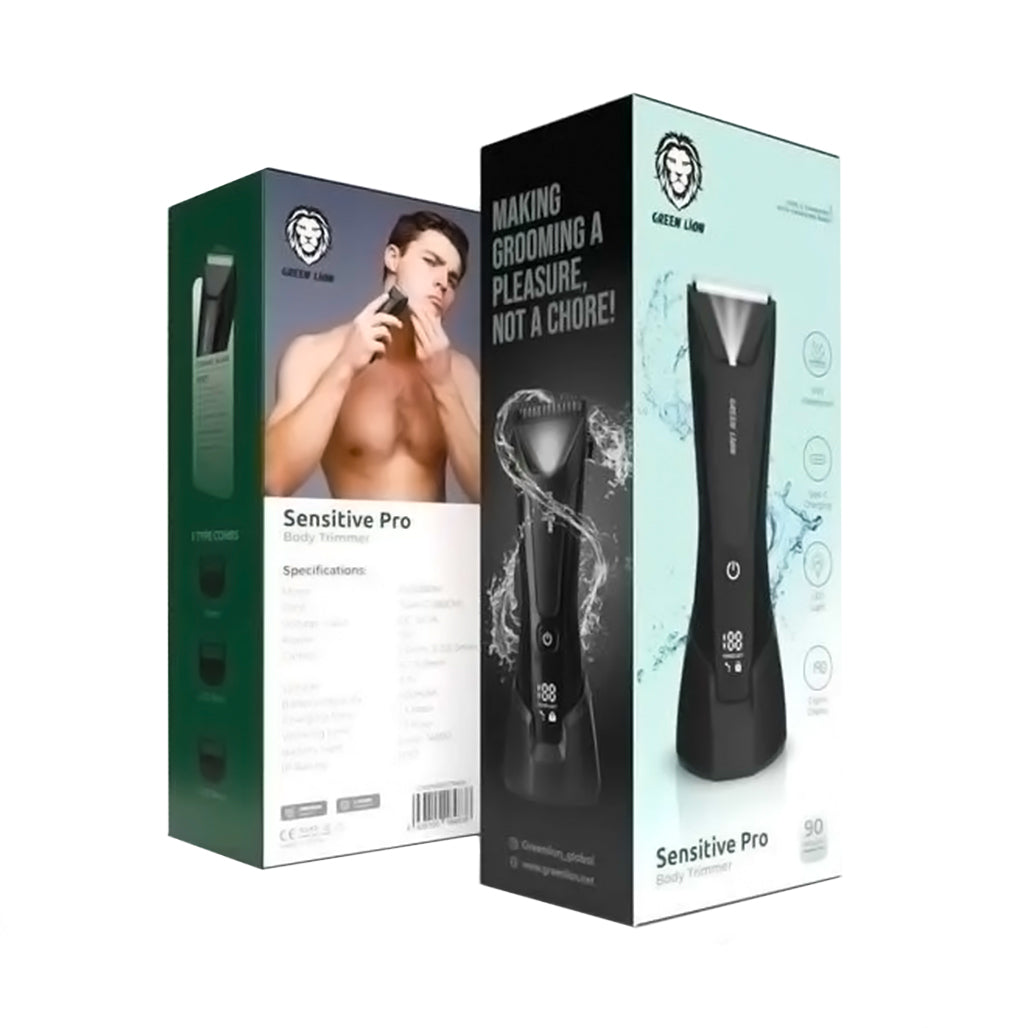 A Photo Of Green Lion Sensitive Pro Body Trimmer - Black | GNSNRB21TMBK