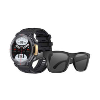 Green Lion GNSMTCOMBOBK Smart Combo Sunglass and Adventure Watch - Black