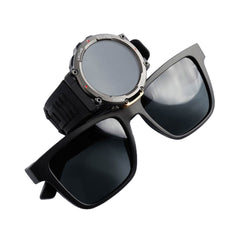 A Photo Of Green Lion GNSMTCOMBOBK Smart Combo Sunglass and Adventure Watch - Black