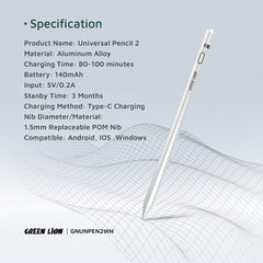 A Photo Of Green Lion Universal Pencil 2 - White
