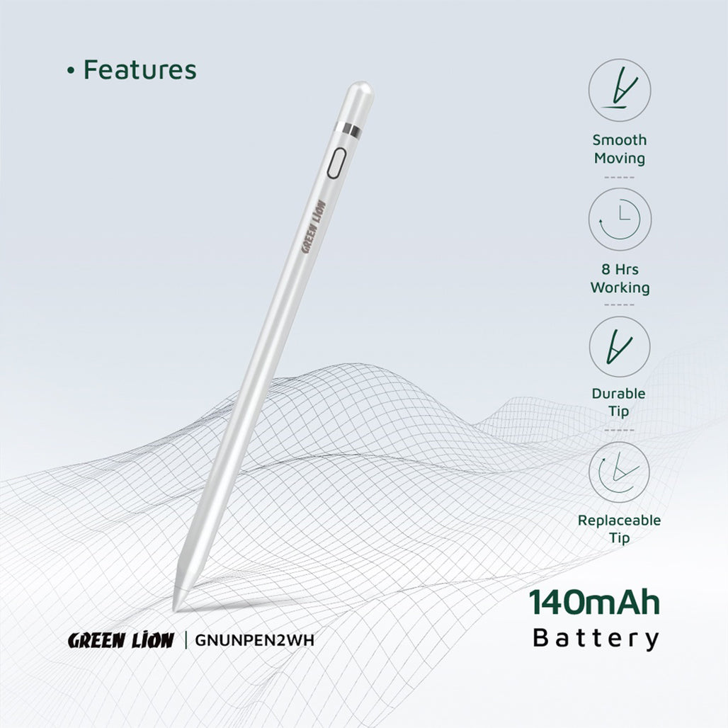 A Photo Of Green Lion Universal Pencil 2 - White