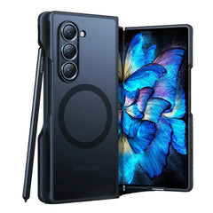 A Photo Of Torras Guardian-Mag Case for Samsung Galaxy Z Fold 6 – Magnetic Slim Fit Case with S Pen Holder, No Adhesive, Compatible with Wireless Charging & Magnetic Accessories