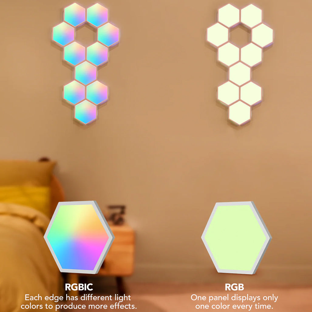 A Photo Of Govee Glide Hexagon Light Panels H6061