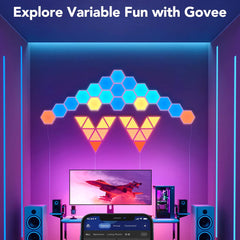 A Photo Of Govee Glide Hexagon Light Panels H6061