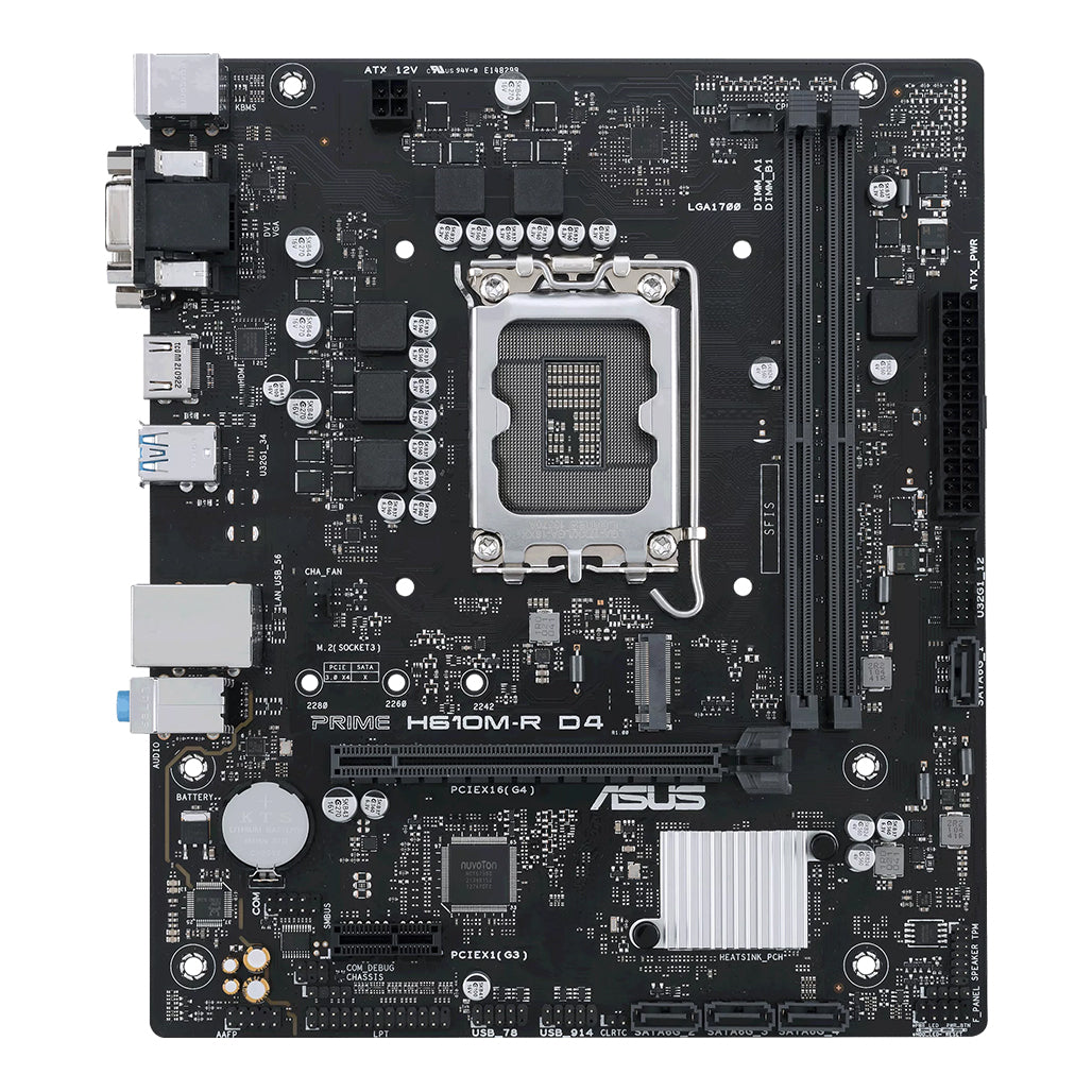 A Photo Of ASUS Prime H610M-R D4 Gaming Motherboard