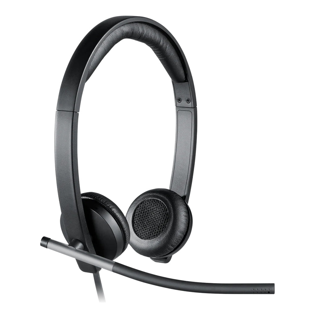 A Photo Of Logitech H650E Business Headset with Noise-Cancelling Microphone